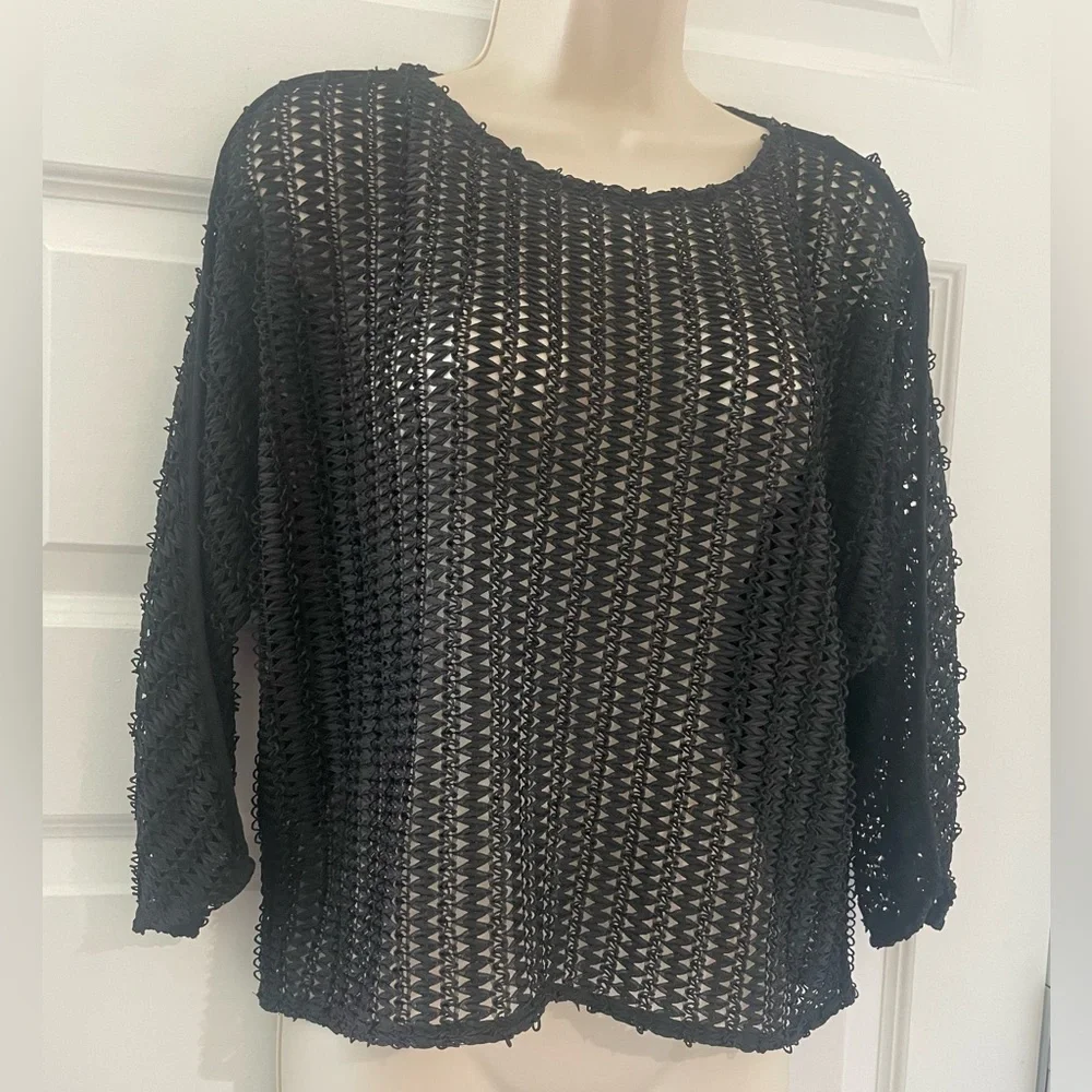 ZARA- Sexy Black Cutout Sweater - XS